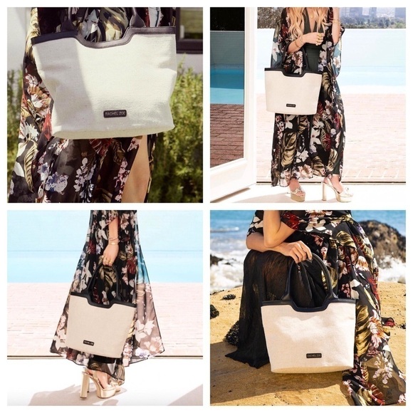 Rachel Zoe Capri Canvas Tote Bag - Picture 12 of 13